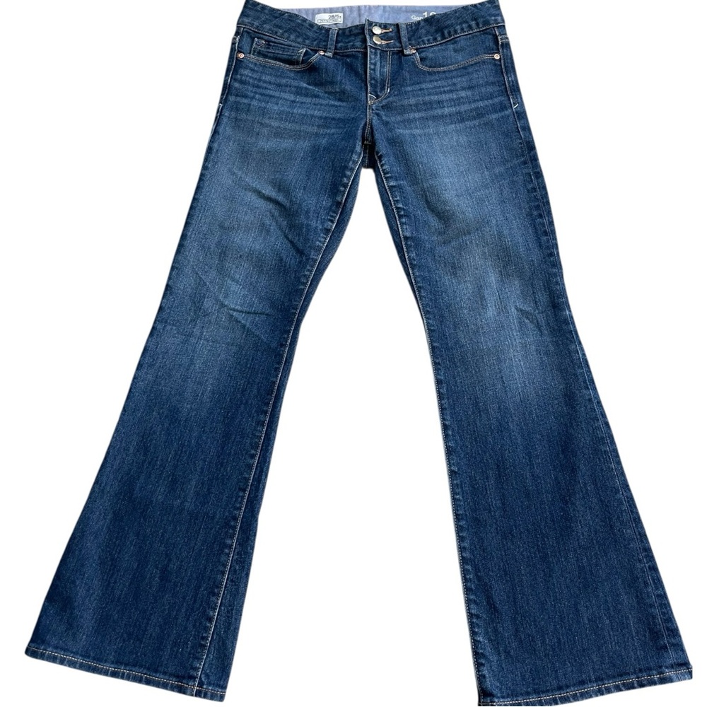 Gap 1969 Perfect Boot Bootcut Jeans Womens 28x28.5 Dark Wash Stretch Denim